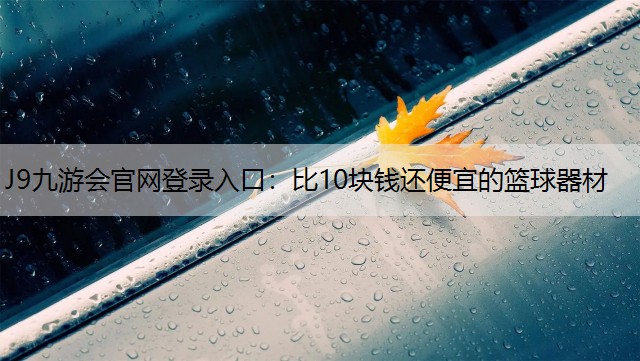 J9九游会官网登录入口：比10块钱还便宜的篮球器材